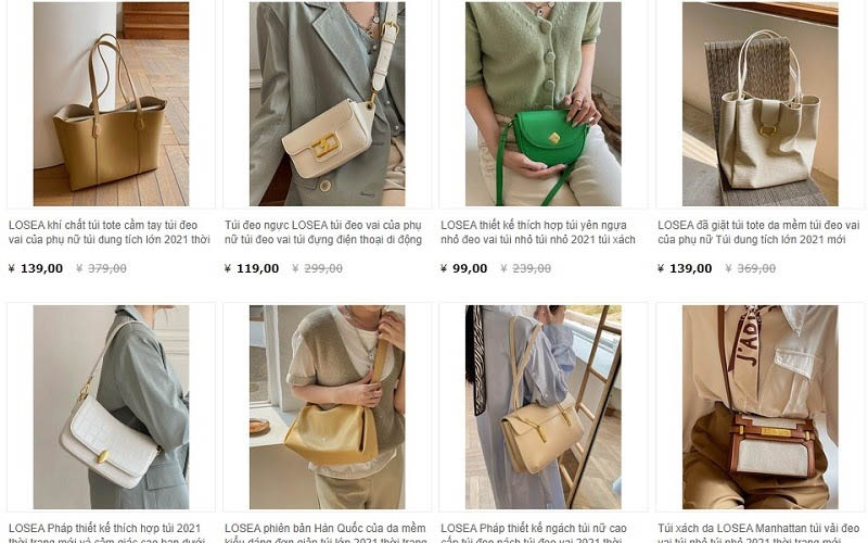 Túi xách nữ Taobao