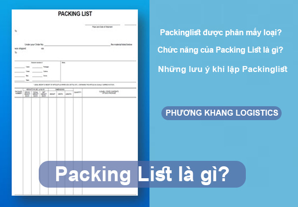 Packinglist là gì?